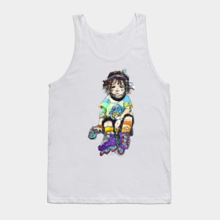 roller skate kid Tank Top